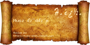 Husz Ádám névjegykártya